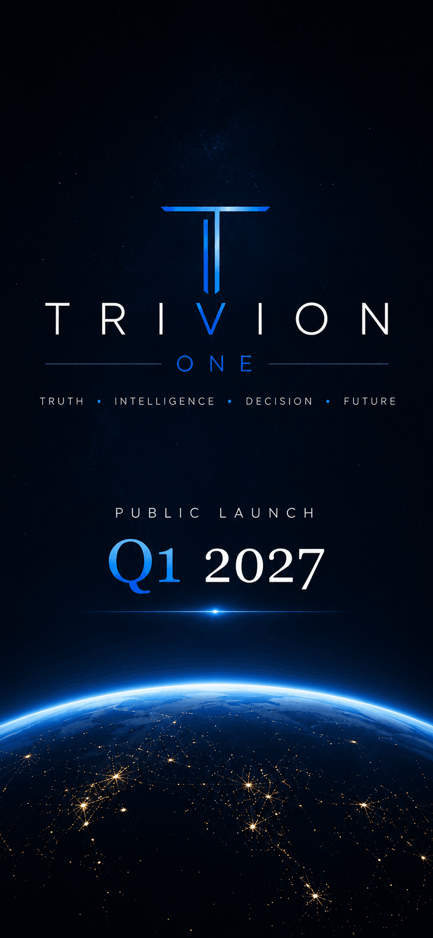 Trivion One — Public Launch Q1 2027